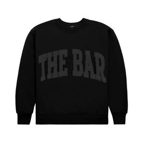 BNWT THE BAR Varsity sweatshirt black
